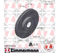 ZIMMERMANN 400.5516.54 Disco freno