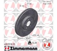 ZIMMERMANN 400.5516.55 Disco freno per MERCEDES-BENZ