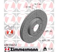 ZIMMERMANN 400.5566.52 Disco freno per MERCEDES-BENZ