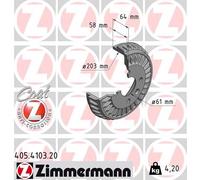 ZIMMERMANN 405.4103.20 Tamburo freno
