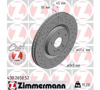 ZIMMERMANN 430.2650.52 Disco freno per OPEL,VAUXHALL