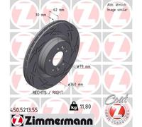 ZIMMERMANN 450.5213.55 Disco freno per LAND ROVER