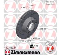 ZIMMERMANN 460.1562.54 Disco freno per PORSCHE