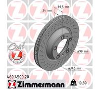 ZIMMERMANN 460.4501.20 Disco freno
