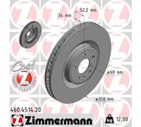 ZIMMERMANN 460.4514.20 Disco freno per PORSCHE