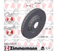 ZIMMERMANN 460.4529.70 Disco freno per PORSCHE