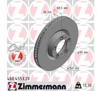 ZIMMERMANN 460.4553.20 Disco freno per AUDI,PORSCHE