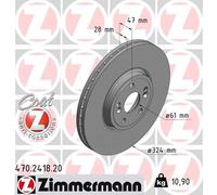 ZIMMERMANN 470.2418.20 Disco freno per RENAULT