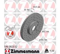 ZIMMERMANN 590.2823.52 Disco freno per LEXUS