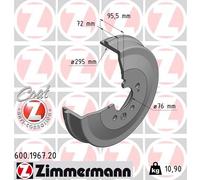 ZIMMERMANN 600.1967.20 Tamburo freno