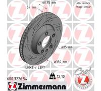 ZIMMERMANN 600.3226.54 Disco freno per AUDI,PORSCHE,VW