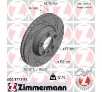 ZIMMERMANN 600.3227.55 Disco freno