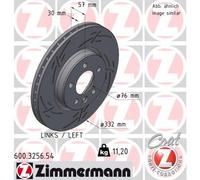 ZIMMERMANN 600.3256.54 Disco freno per VW