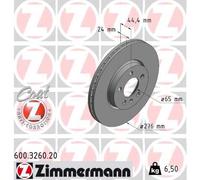 ZIMMERMANN 600.3260.20 Disco freno per AUDI,SEAT,SKODA,VW
