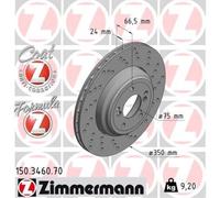ZIMMERMANN Dischi-Freno Ø350 MM Ventilato per BMW 3er Coupe