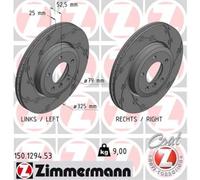 ZIMMERMANN Dischi Freno Anteriori Ø325 Ventilati Per BMW 3 Serie Cabriolet E46