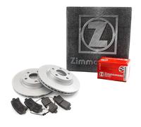 ZIMMERMANN Dischi Freno Anteriori Ventilati + Pastiglie Freno per Fiat Peugeot