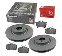Zimmermann Dischi Freno + Pastiglie Freni Anteriori per Chrysler Fiat VW