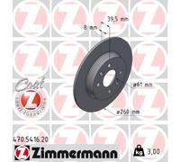 ZIMMERMANN Dischi Freno Posteriori Per Renault Clio V BF B7