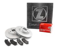 ZIMMERMANN Dischi Freno Ventilato Posteriore + Pastiglie per Opel Saab Vectra