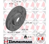 ZIMMERMANN Dischi Frontale Ø348 Ventilazione Interna per BMW X5 F15 F85 E70 X6
