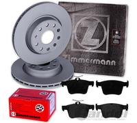 ZIMMERMANN Dischi + Pastiglie Posteriori per VW Golf 7 Passat 3G Tiguan Audi A3