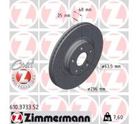 ZIMMERMANN Disco Freno Ventilato Anteriore Adatto Per Volvo XC40 536