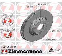 ZIMMERMANN Disco Ventilato Anteriore Sinistra Adatto A per Porsche Cayenne 92A