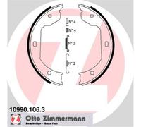 ZIMMERMANN Ganasce Freno di Stazionamento Posteriori per VW Multivan V Vans BMW
