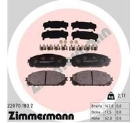 ZIMMERMANN 22070.180.2 Kit pastiglie freni