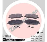 ZIMMERMANN Kit pastiglie freni Anteriore per LAND ROVER Range Rover Sport (L320)