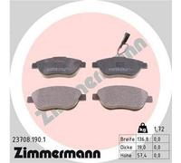 ZIMMERMANN Kit pastiglie freni Anteriore per OPEL Combo Combi / Tour (X12)