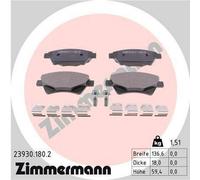 ZIMMERMANN 23930.180.2 Kit pastiglie freni