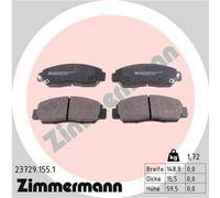 ZIMMERMANN Kit pastiglie freni per HONDA CIVIC VII Hatchback (EU, EP, EV)
