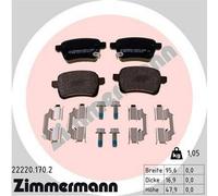 ZIMMERMANN Kit pastiglie freni Posteriore per OPEL Corsa E Hatchback (X15)