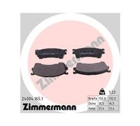 ZIMMERMANN 24004.165.1 Kit pastiglie freni