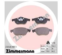 Zimmermann Kit Pastiglie Freno per Renault Espace Laguna Bg KG JK Frontale
