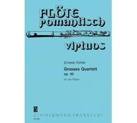 Zimmermann Kohler Ernesto - Grosses Quartett op.92 - 4 Flutes Partition classique Bois flûte traversière