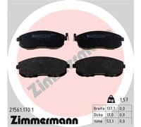 ZIMMERMANN Pastiglie Bremsbelegsatz Frontale per Nissan Pulsar Hatchback Juke