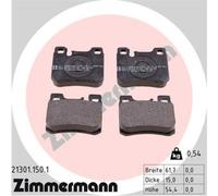 ZIMMERMANN Pastiglie Bremsbelegsatz Posteriore per Mercedes-Benz Saloon 190