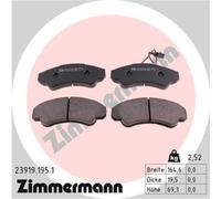 Pastiglie freno 23919.195.1 ZIMMERMANN per PEUGEOT FIAT CITROËN