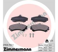 ZIMMERMANN Pastiglie Freni Anteriori per Mitsubishi Space Star Carisma Volvo V40