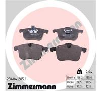 ZIMMERMANN Pastiglie Freni Anteriori per Saab 9-3 Cabriolet Opel Vectra C cc "