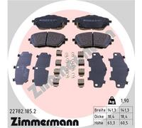 ZIMMERMANN Pastiglie Freno Bremsbelegsatz Frontale Adatto A per Toyota C-Hr