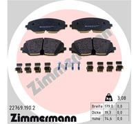 ZIMMERMANN Pastiglie Freno Bremsbelegsatz Frontale Adatto A per VW Atlas
