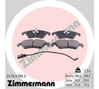 ZIMMERMANN Pastiglie Freno Bremsbelegsatz Frontale per Audi A4 Avant A6