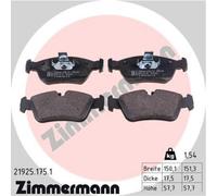 ZIMMERMANN Pastiglie Freno Bremsbelegsatz Frontale per BMW 3er Piazzole