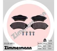 ZIMMERMANN Pastiglie Freno Bremsbelegsatz Frontale per Citroën C4 II