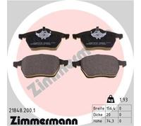 ZIMMERMANN Pastiglie Freno Bremsbelegsatz Frontale per VW Sharan Ford Galaxy