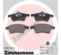 ZIMMERMANN Pastiglie Freno Bremsbelegsatz Frontale per VW Transporter IV Autobus